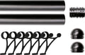 Solid Bar Mount Foot Rail Kit 2 in OD Matt Black Stainless - Durable