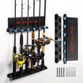 Vertical Fishing Rod Holder 2 Pack - Space-Saving Wall Rack BETTER