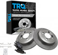 TRQ Rear Brake Pad & Rotor Kit Compatible with 2007-2008 Mini Cooper