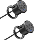 3 inch Desktop Power Grommet with Fast Charging USB Ports