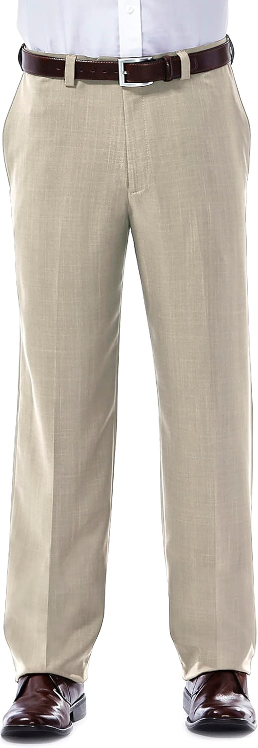 Haggar Men's E-CLO Repreve Stria Flat Front Dress Pant Review