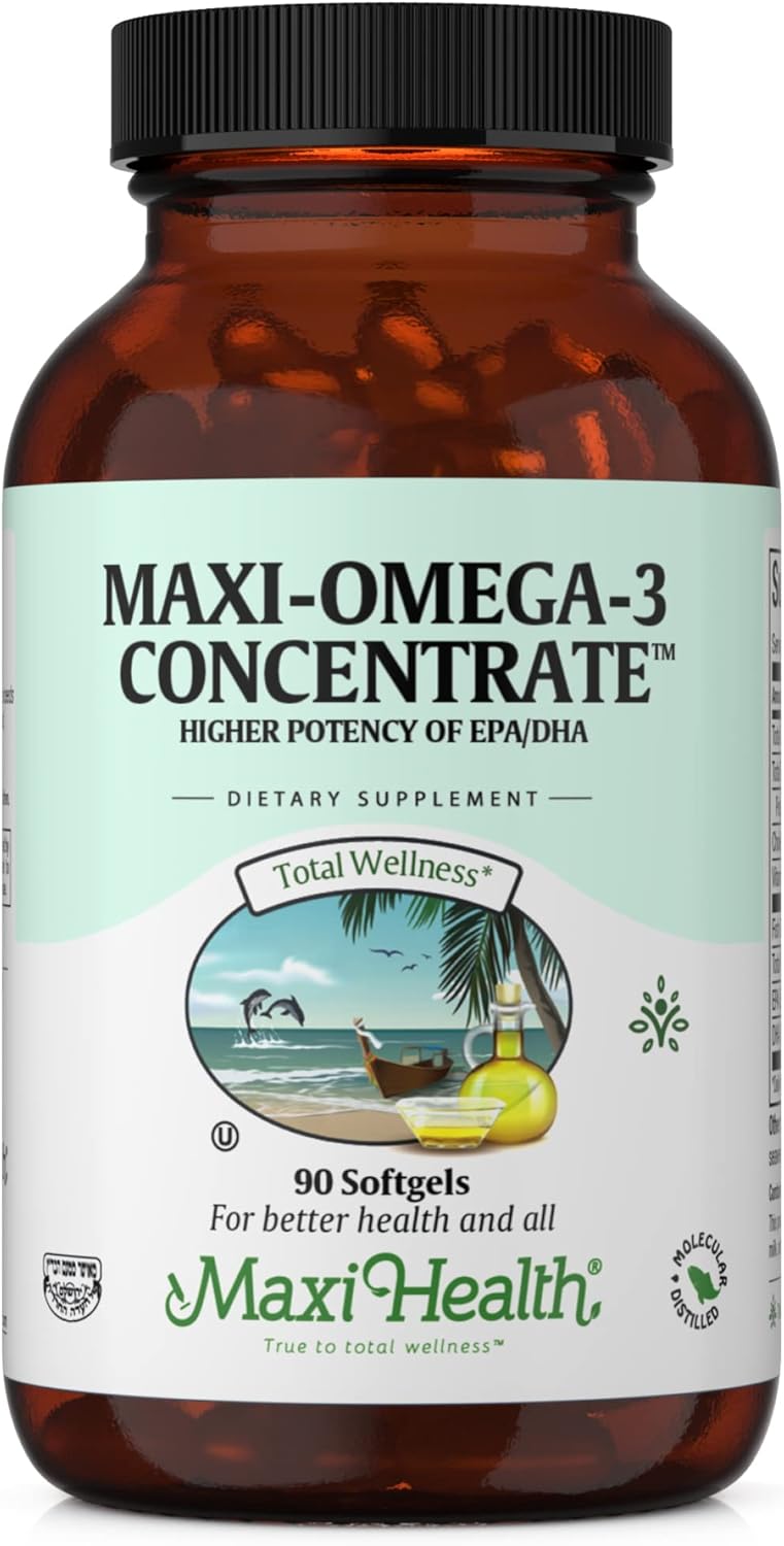 Maxi Health Omega 3 Supplement for Heart, Brain & Joint Health