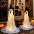 2PCS Halloween Ghosts Decorations Outdoor/Indoor - Lighted 70in Ghosts