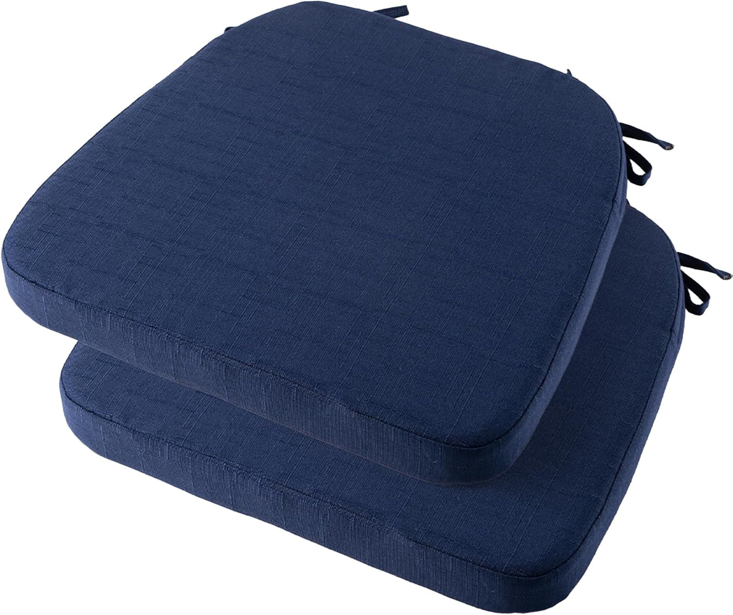 Battilo Chair Cushions for Dining Chairs with Ties, Navy