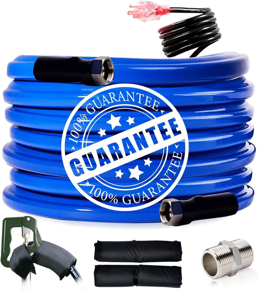 100FT Heated RV Hose - All-Weather Antifreeze - REHOSEUP