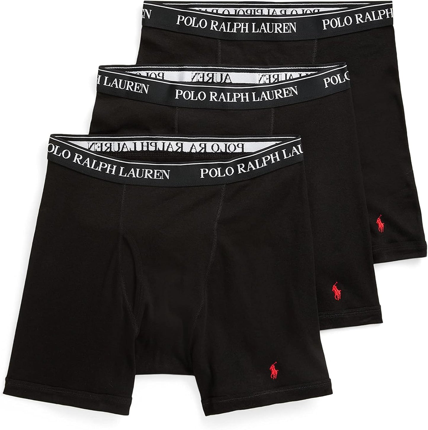 POLO RALPH LAUREN Men's Classic Fit Wicking Boxer Briefs 3-Pack