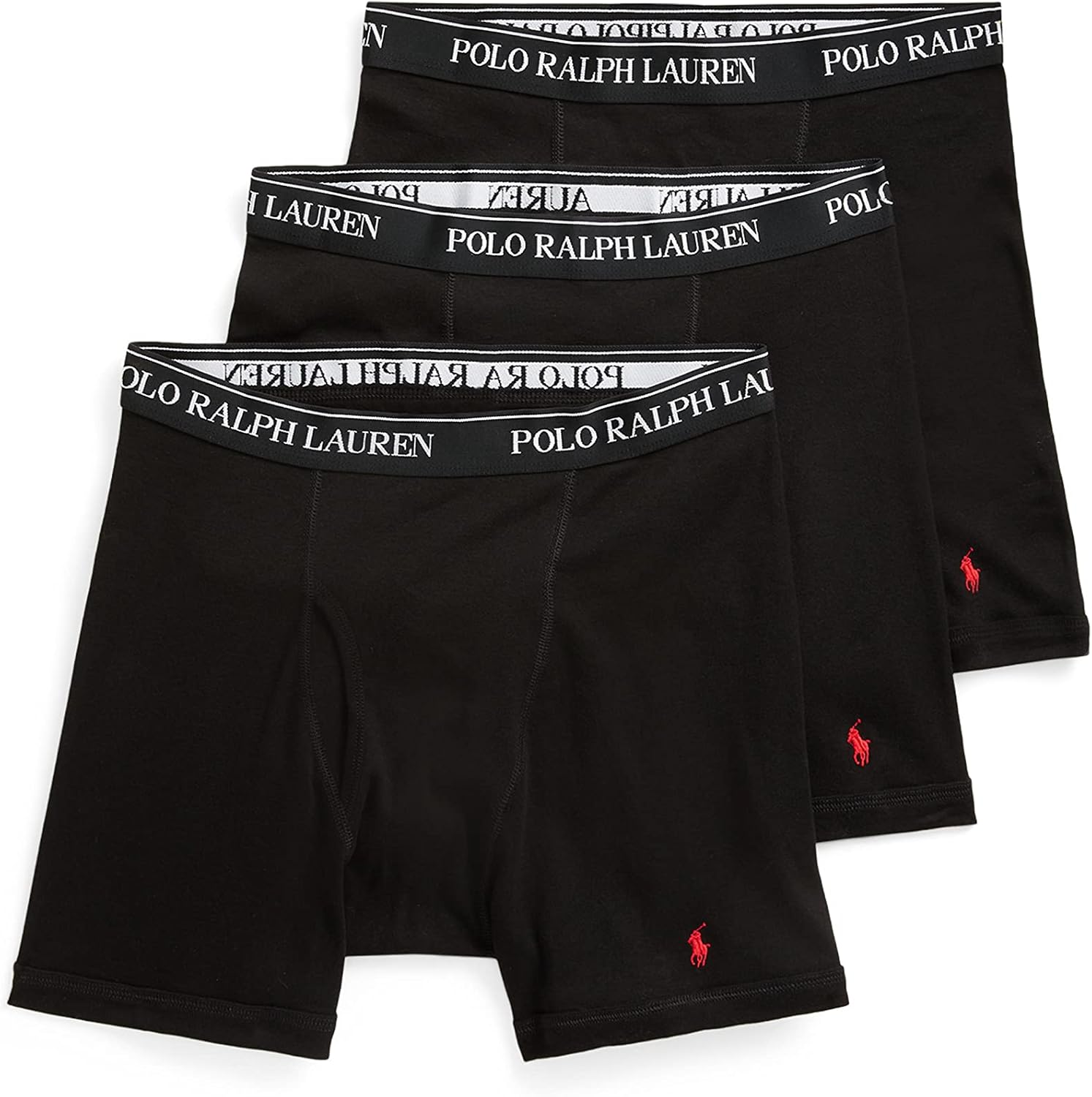 POLO RALPH LAUREN Men's Classic Fit Cotton Boxer Briefs 3-Pack