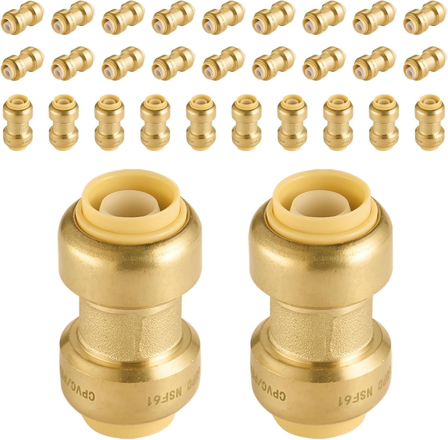 Foskan Push Fit Fittings Pack of 30 for Plumbing Projects