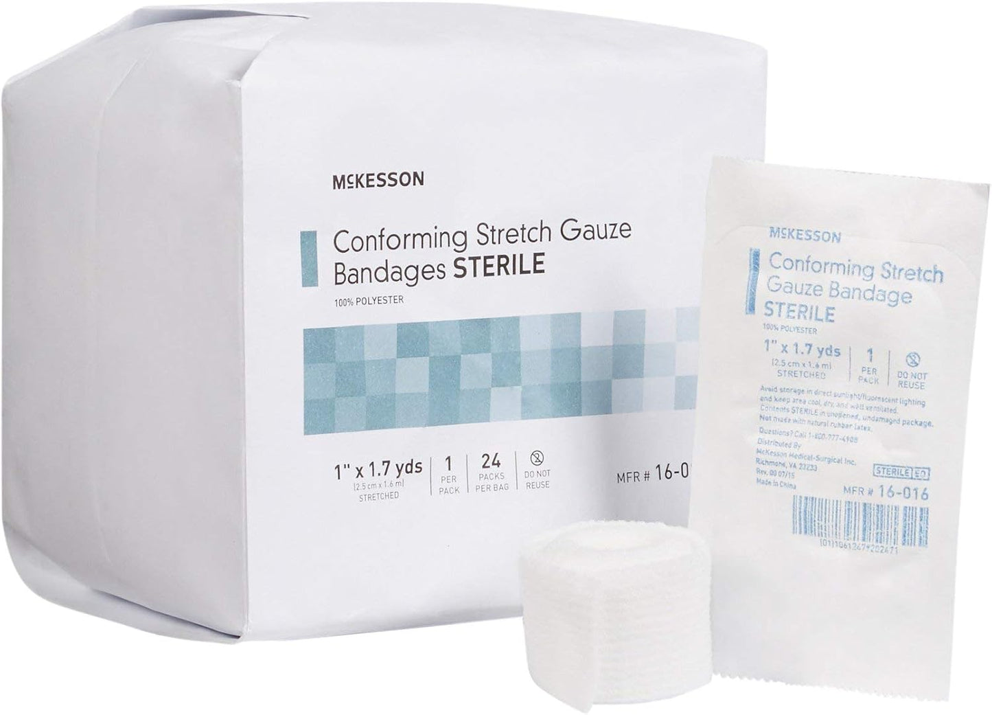 McKesson Conforming Stretch Gauze Bandages for Wound Care