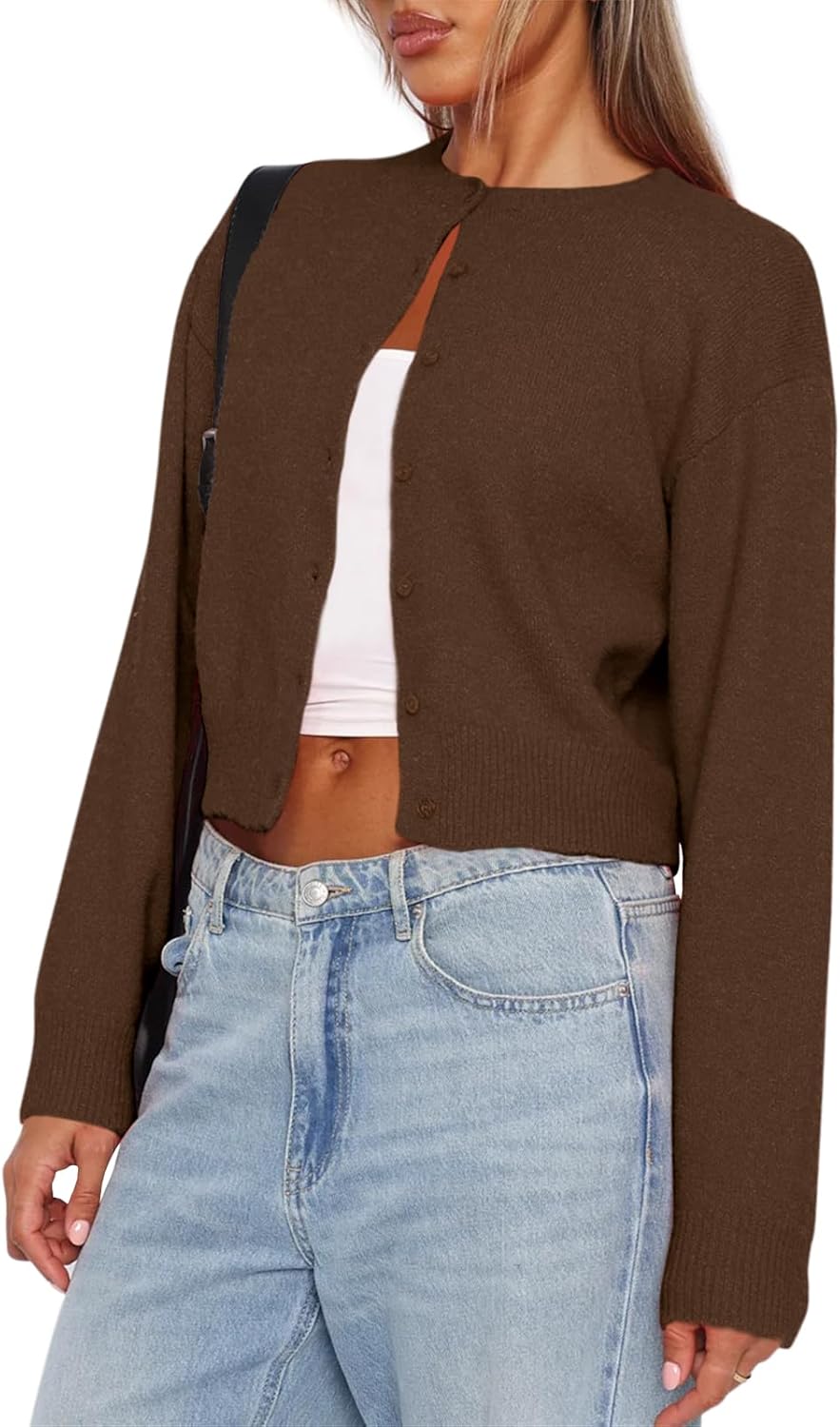 Balimtoy Women's Cropped Cardigan Sweaters for Stylish Looks
