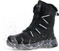 Snow Boots for Men Mid-Calf Waterproof Winter Hiking Boots - Warm Fur