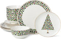 kate spade new york Evergreen 12-Piece Dinnerware Set - Festive Ivory