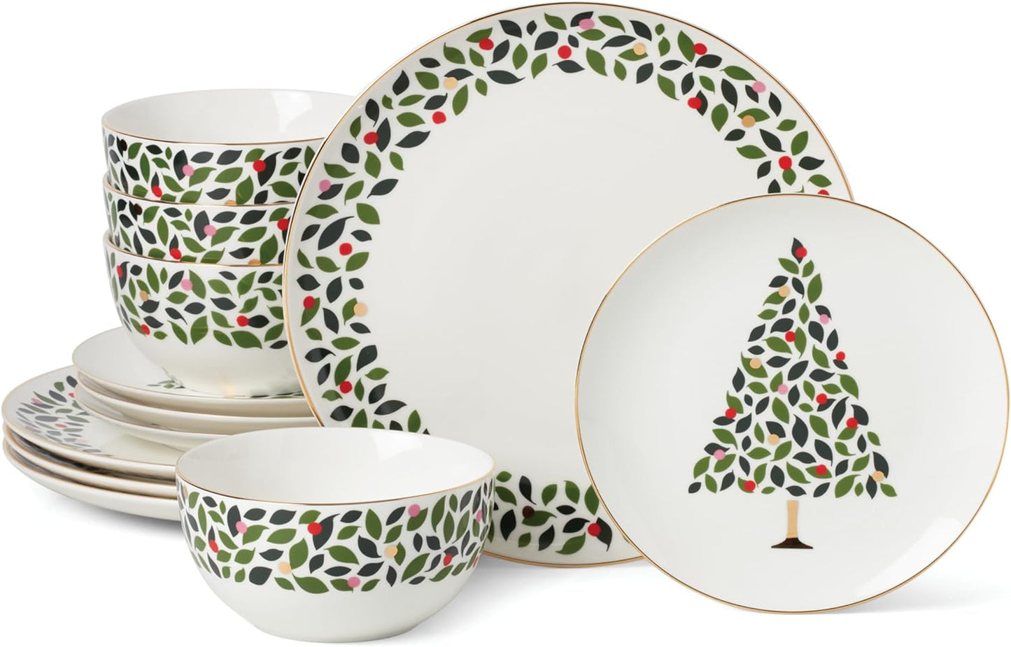kate spade new york Evergreen 12-Piece Dinnerware Set Review