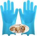 High-Density Teeth Pet Grooming Gloves - Bath & Massage Cats/Dogs