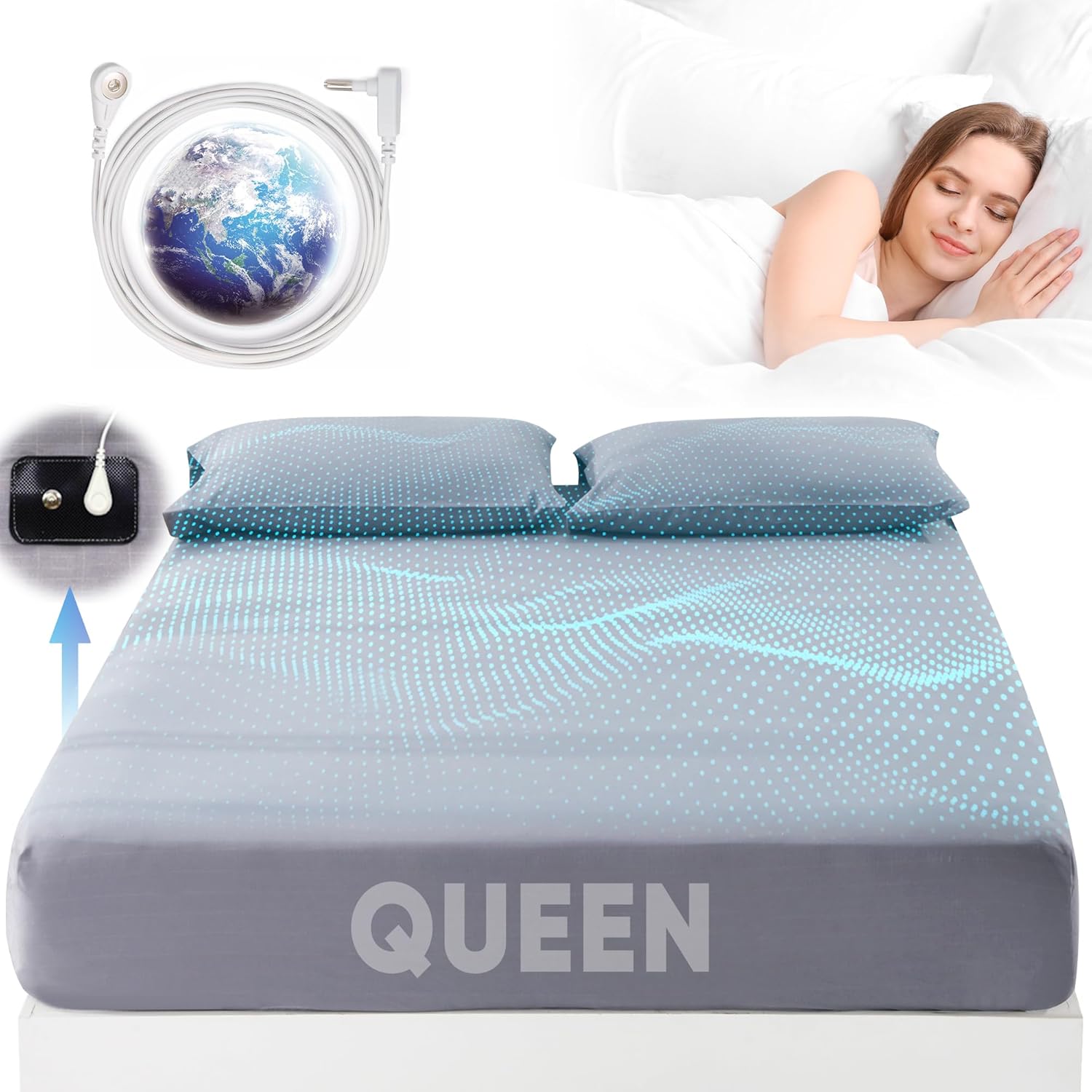 Grounding Sheets Queen Size for Better Sleep and Comfort