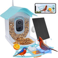Smart Bird Feeder with AI Camera - Identify Birds, Record 2K Video, Live View, Solar-Powered - Ideal Gift