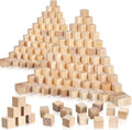 Barydat 300 Pcs 1 in Wooden Cubes for Crafting - Blank Wood Blocks