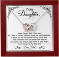 To My Daughter Necklace From Dad 14K Pendant - Keepsake Gift