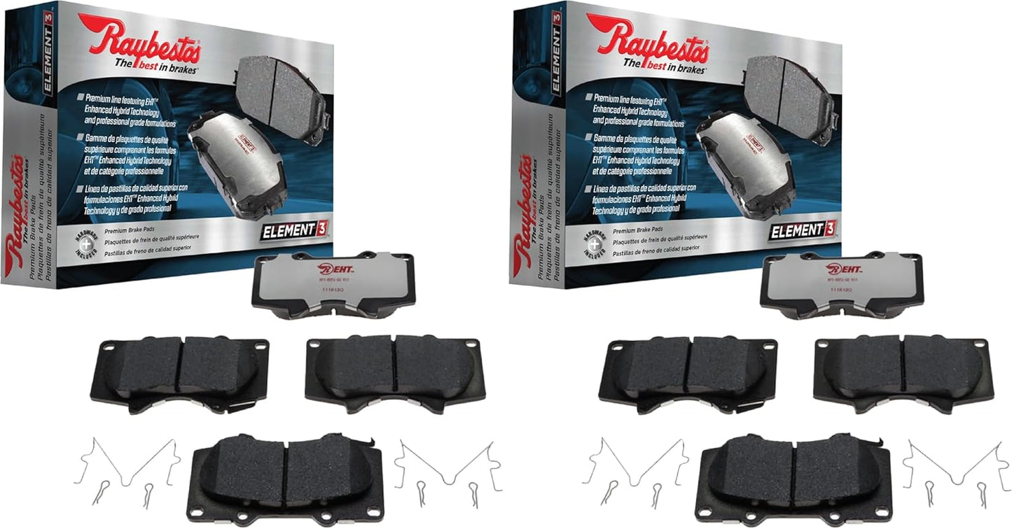 Raybestos Element3 EHTTM Brake Pad Set for Toyota 4Runner & Tacoma