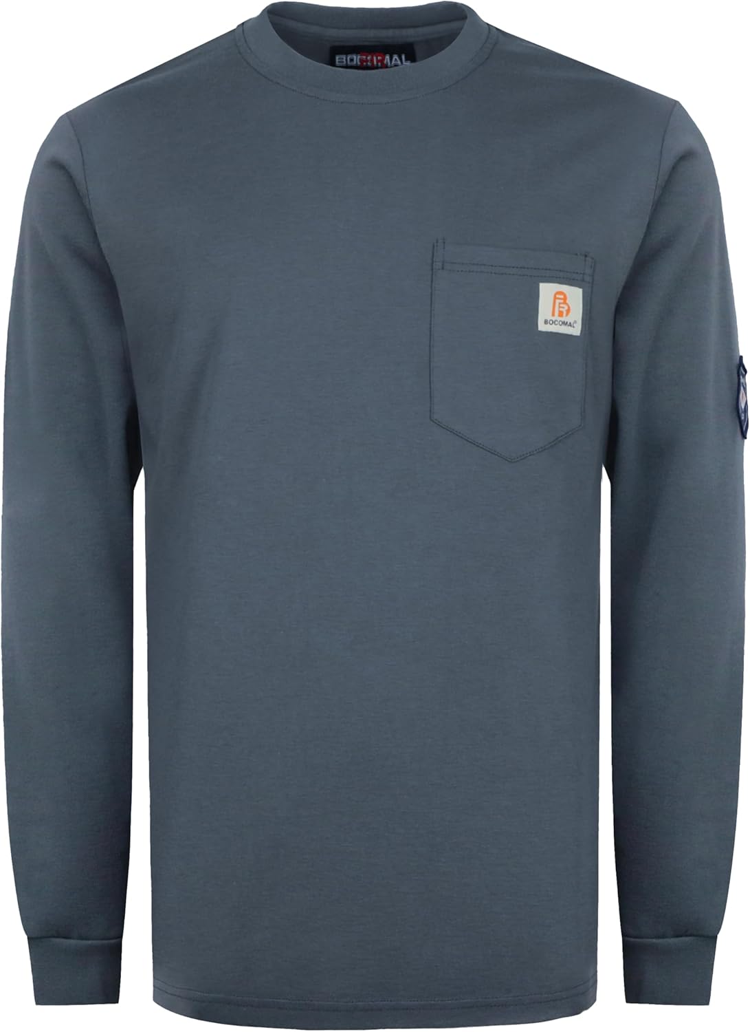 BOCOMAL FR Shirts Lightweight Classic Crew Long Sleeve Safety Wear