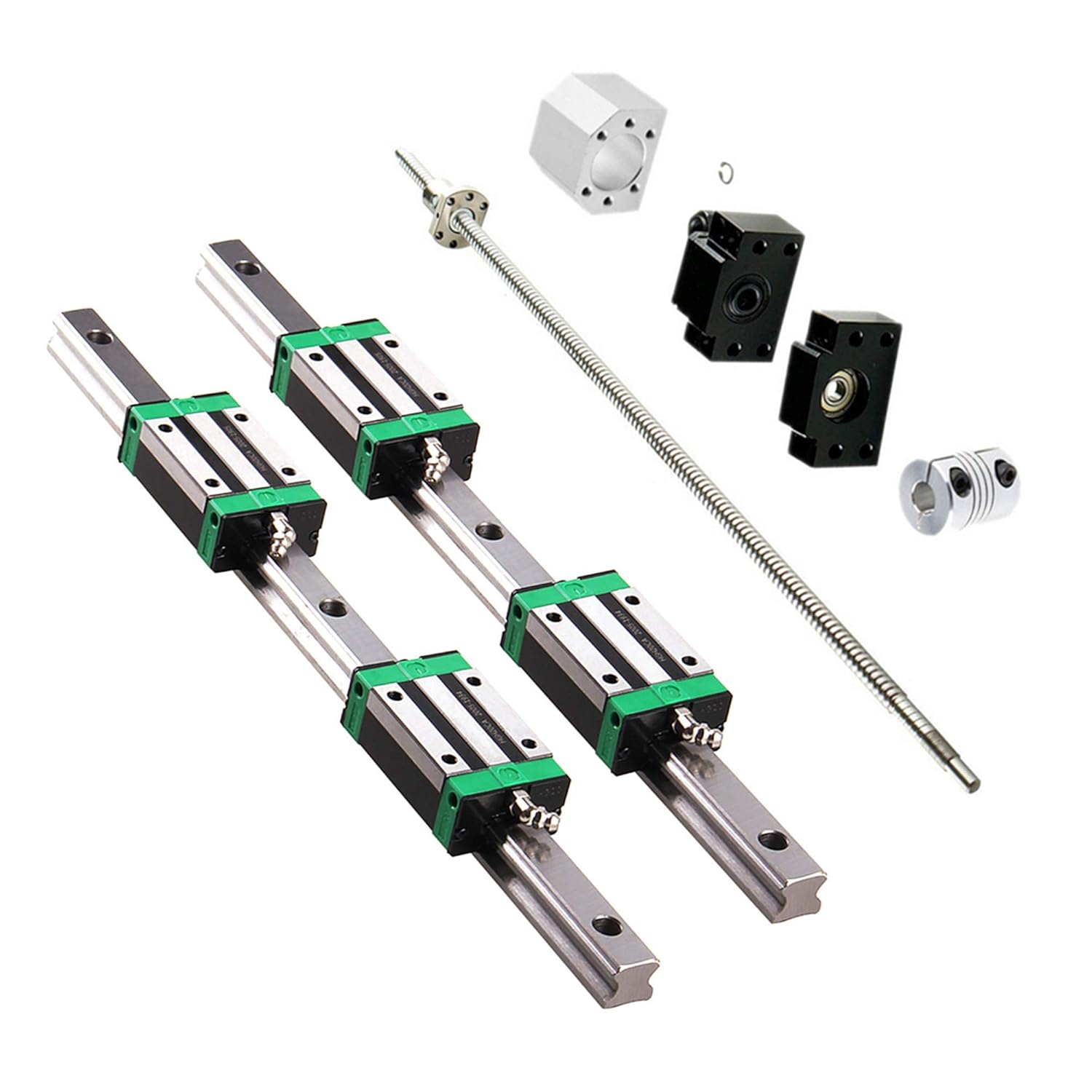 HGR20 600mm Linear Rail and RM1605 Ballscrew Set for CNC