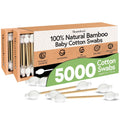 Ibambo 100% Bamboo Cotton Swabs - Organic Baby Safety Swabs