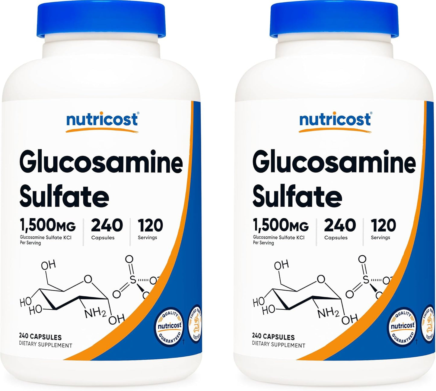 Nutricost Glucosamine Sulfate 750mg Capsules for Joint Health
