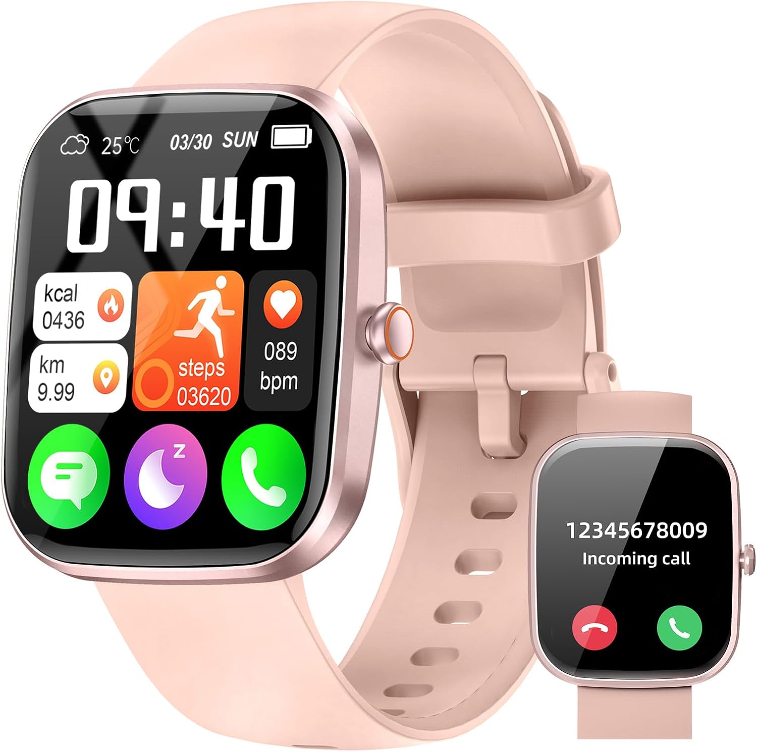 IP68 Waterproof Smartwatch for Women - 120+ Sport Modes