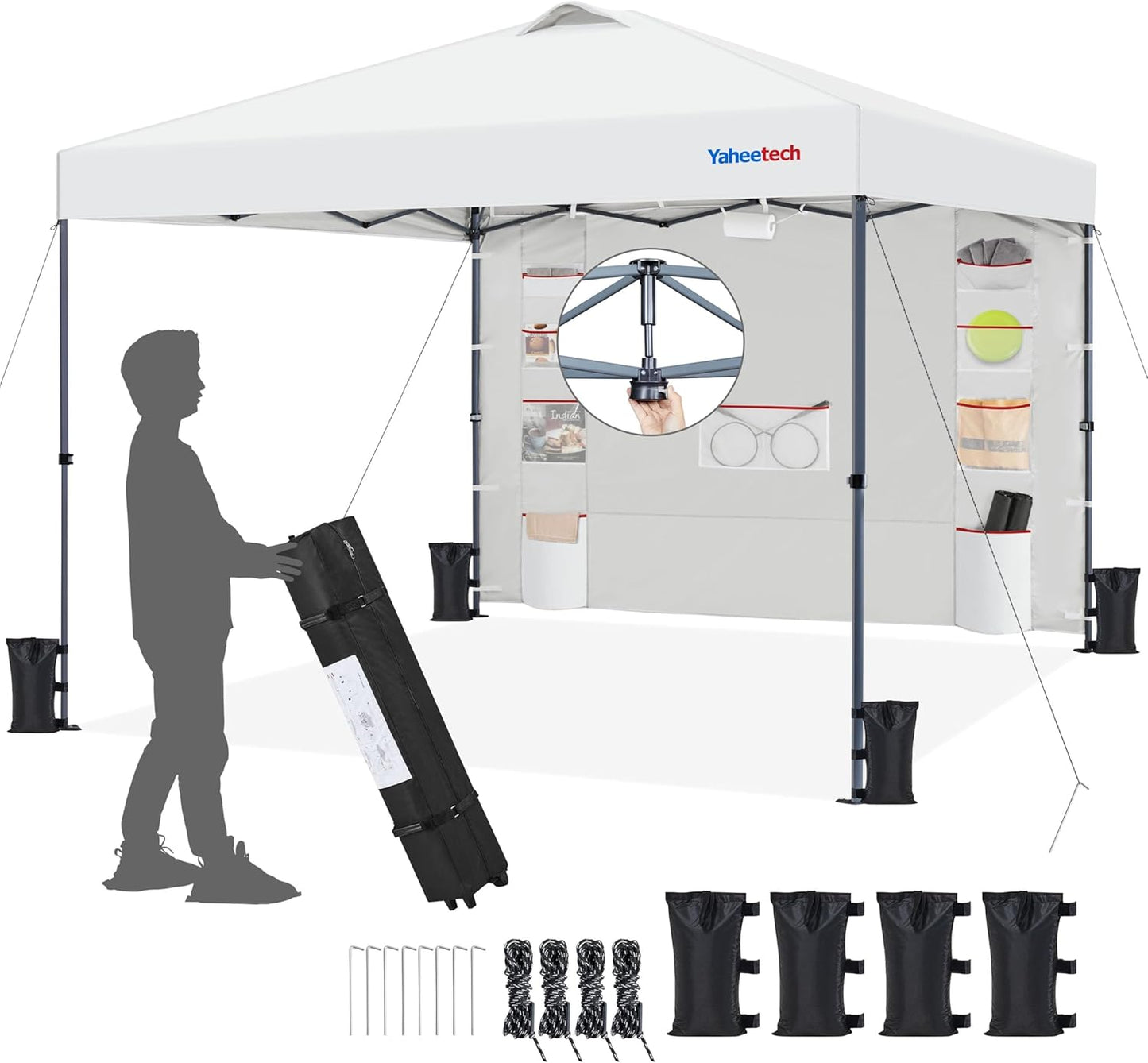 Yaheetech 10x10 Pop-up Canopy Tent for Outdoor Events