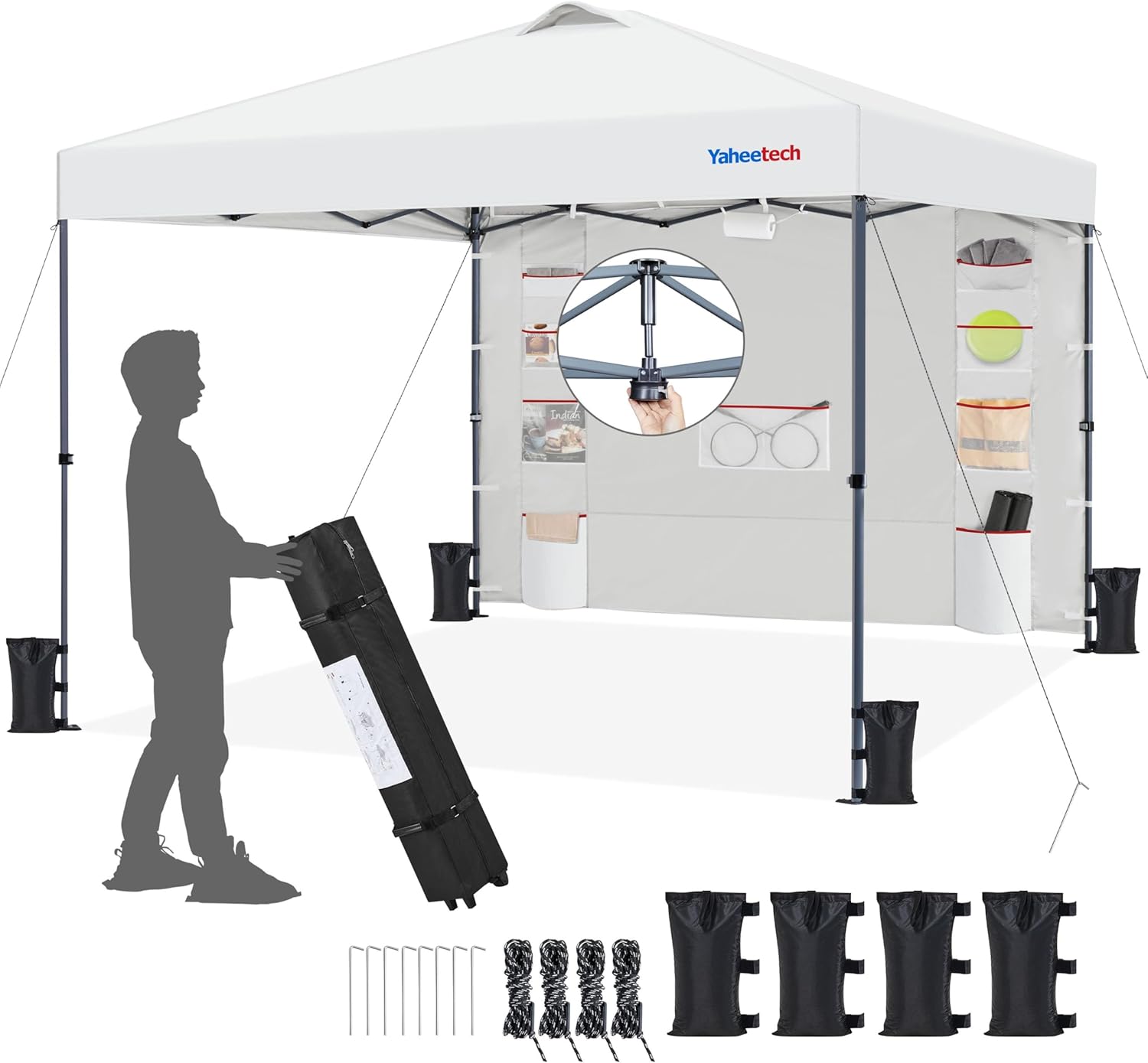 Yaheetech 10x10 Pop-up Canopy Tent for Outdoor Events