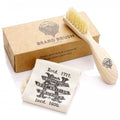 Kent BRD2 Boar Bristle Beard Brush for Men - Grooming Tool