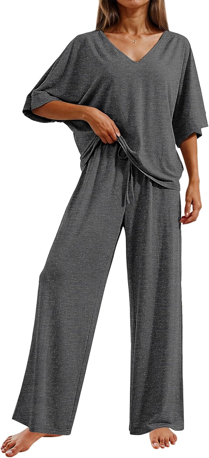 Ekouaer Pajama Sets for Women - Soft Comfy Sleepwear Outfits