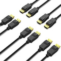 DisplayPort to DisplayPort Cable 6 ft 5-Pack - 4K@60Hz, 165Hz 2K