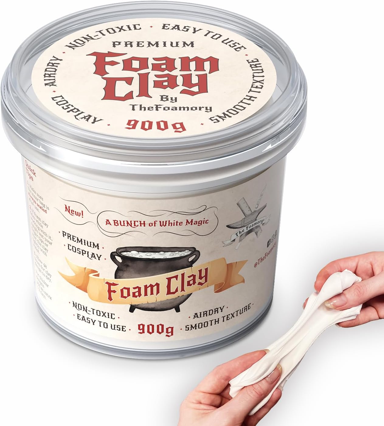 Moldable Cosplay Foam Clay by The Foamory - High Density 900g