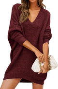 Stylish Women's Oversized Mini Sweater Dress for Cozy Days