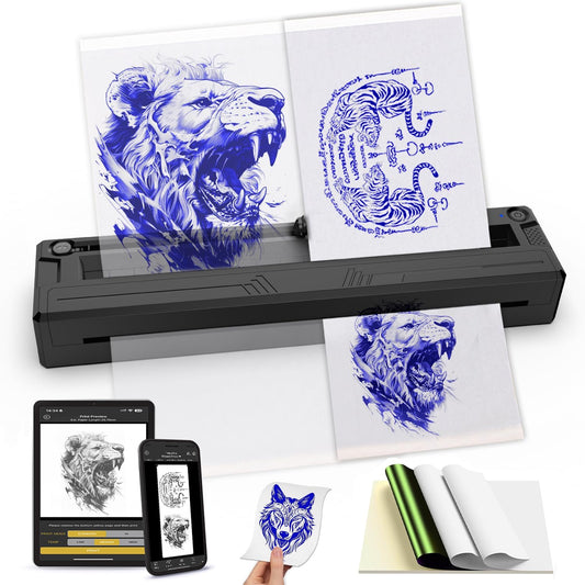 Wireless Tattoo Stencil Printer for Easy Custom Portraits