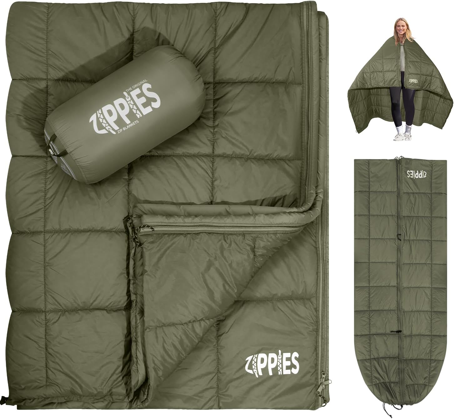 3M Thinsulate Insulation Puffy Camping Blanket for Cold Weather