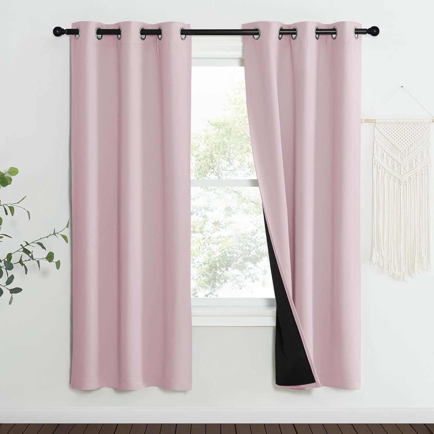 NICETOWN 100% Blackout Window Curtain Panels for Total Privacy