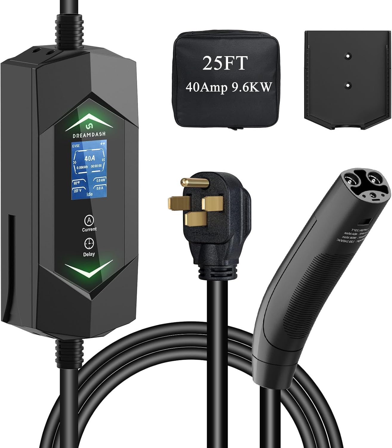 Level 2 Ev Charger for Tesla with 25ft Cord and Fast Charging