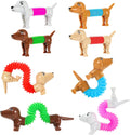 Robot dog pop tubes toy - Fidget sensorial dog toy 4 pack