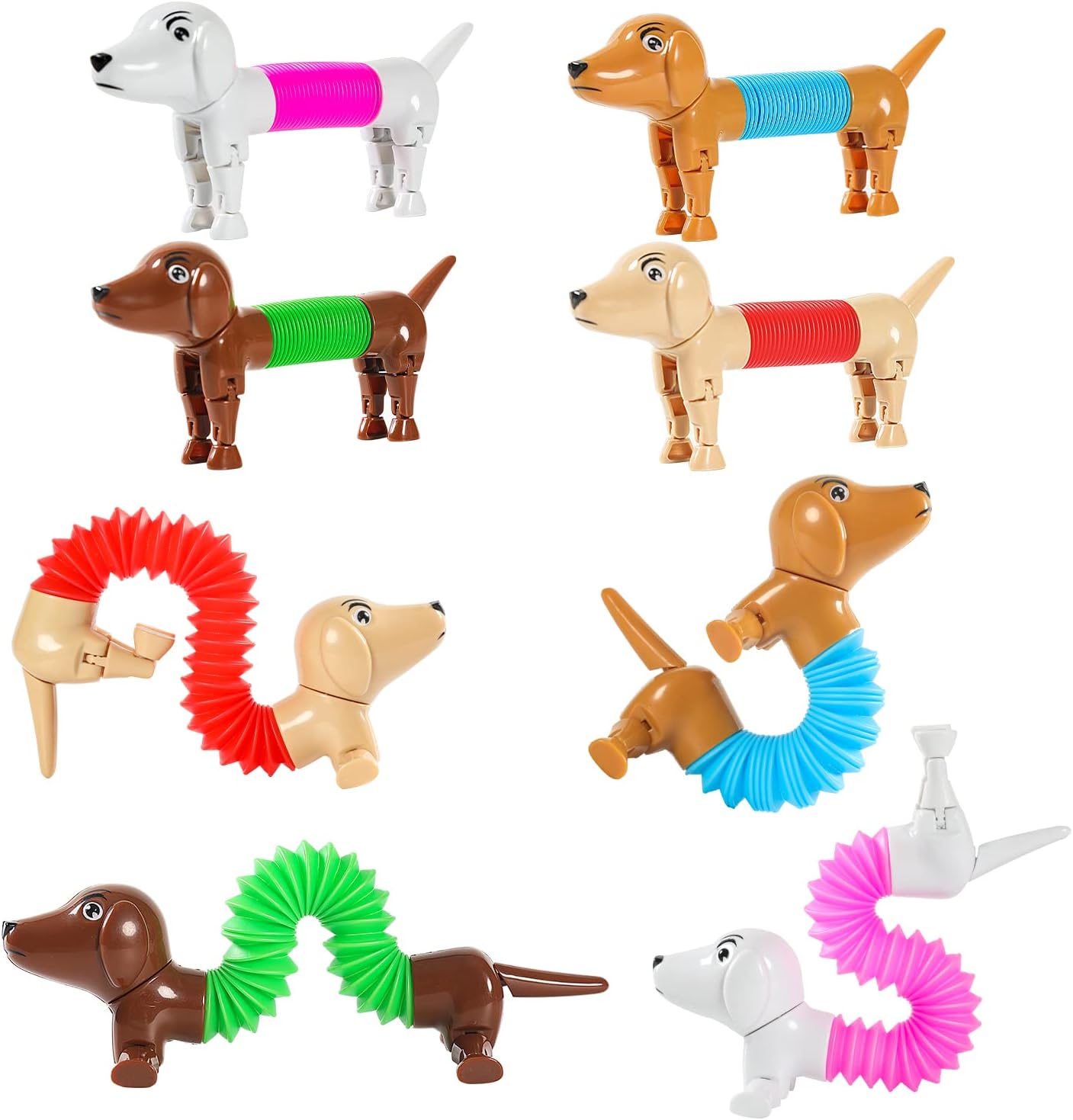Sensory Dog Pop Tubes Set for Ages 5-7 - 7 Pack