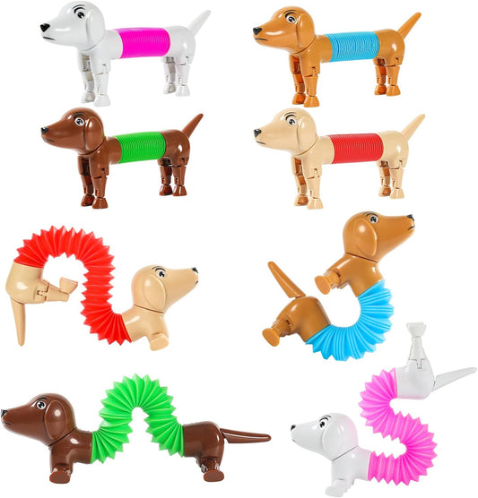 Sensory Dog Pop Tubes Set for Ages 5-7 - 7 Pack
