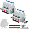 20Pcs Miniature Power Relay DC24V HF41F/24-ZS with Socket Base