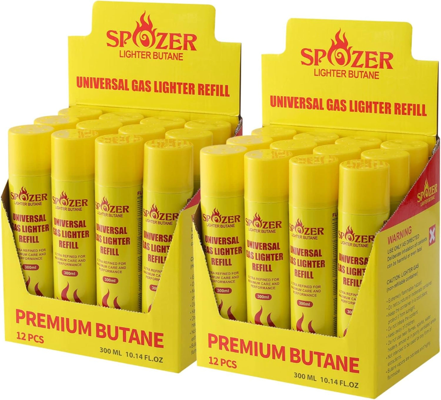 Ultra Refined Butane Fuel 24 Pack for Lighters and Torches