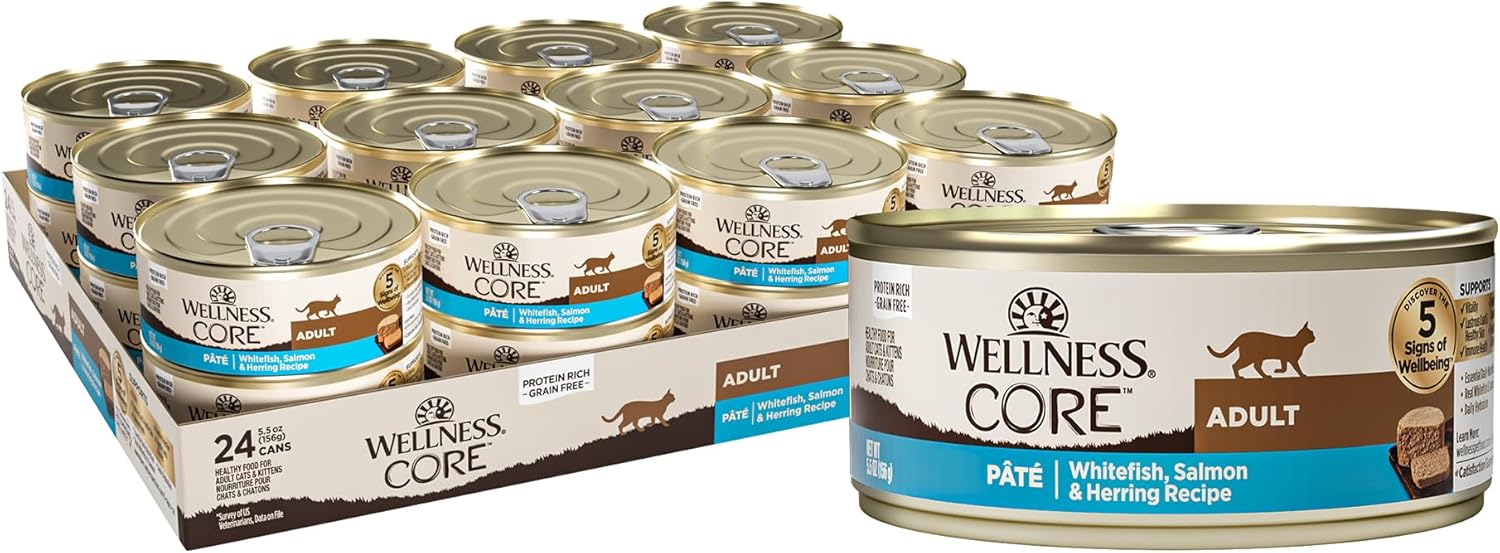 Wellness CORE Pate Adult Wet Cat Food - Protein-Rich Nutrition