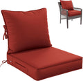 Outdoor Seat Cushion Set 22 x 24 x 4 in - Deep Seat & Backrest