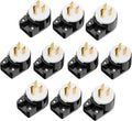 Nema 5-15P 10Pack 90 Degree Right Angle AC Plug - Space Saver