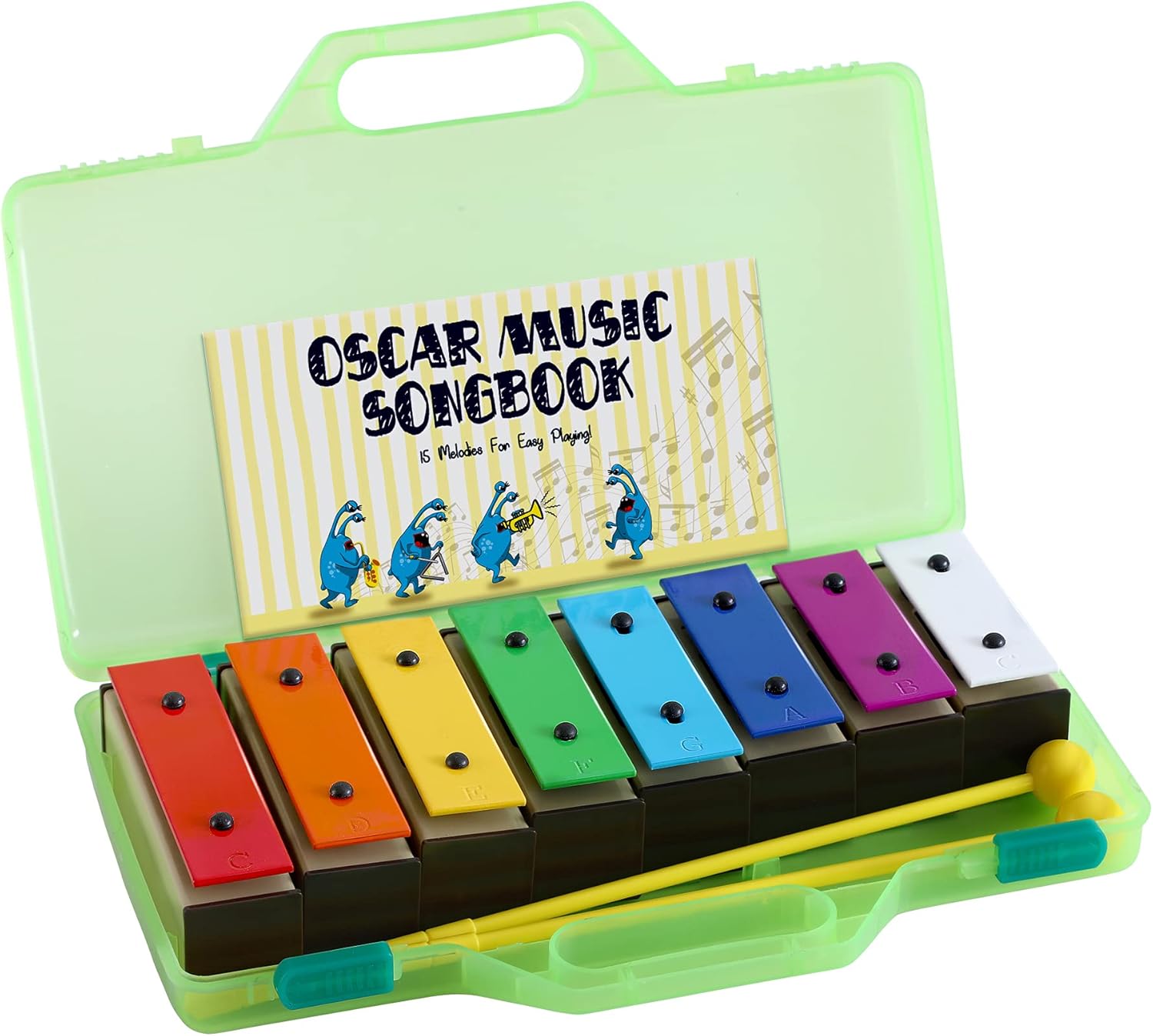 MINIARTIS Glockenspiel Xylophone for Toddlers - 8 Notes