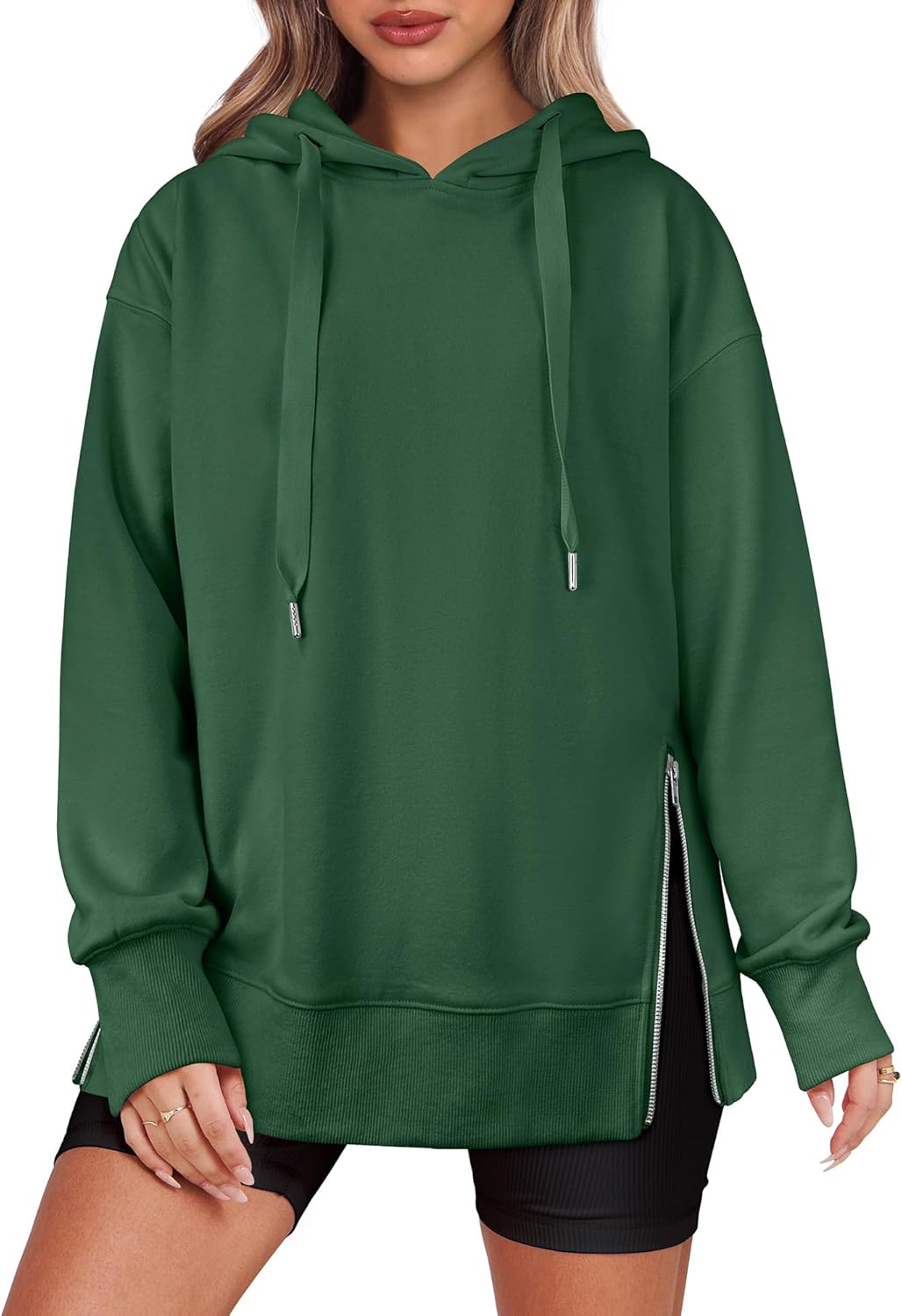 Oversized Hoodies with Side Zipper for Trendy Fall Style