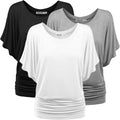 Lock and Love Versatile Casual Dolman Short Sleeve Top - Comfortable
